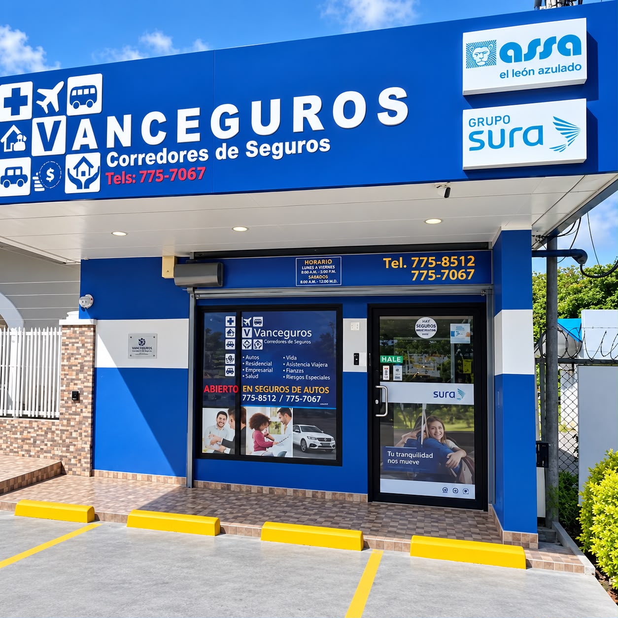 Fachada de la oficina de Vanceguros en David, Chiriquí